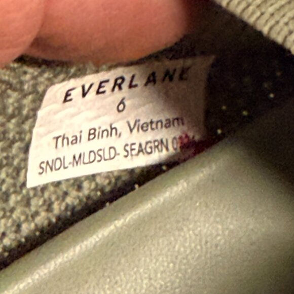 Everlane The ReKnit Form Crossover Sandal Seagrass Green Size 6 - Picture 10 of 10